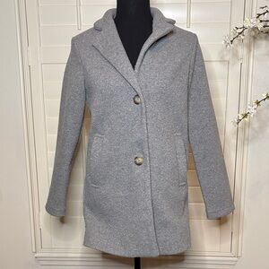 Zara girls gray pea coat size 13-14 years /164cm